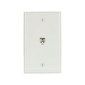 Product Image of Wallplate w/ Connector, Residential Telephone, Box, Data/Voice Modular Jack, 3532-4W