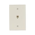 Product Image of Telephone Jack Wallplate, Light Almond, Surface, 625B4, 4-Conductor Jack, Rj11, Rj14, Jack, 3533-4LA
