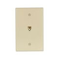Product Image of Telephone Jack Wallplate, Ivory, Surface, 625B4, 4-Conductor Jack, Rj11, Rj14, 3533-4V