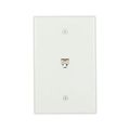 Product Image of Telephone Jack Wallplate, White, Surface, 625B4, 4-Conductor Jack, Rj11, Rj14, 3533-4W