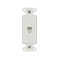 Product Image of Decorator Insert w/ Connector, 6-Conductor Data/Voice Modular Jack, Type 625, 3560-6W