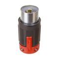 Product Image of Locking Plug, #10-6Awg, 50A, 600 Vac, 250Vdc, Black, Red, Pro Grip, 2-Pole 3-Wire, Grounding, 3763EX