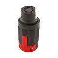 Product Image of Locking Connector, #10-6Awg 50A, 600 Vac, 250Vdc, Black, Red, Pro Grip, 3-Pole, 4-Wire, 3764EX