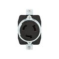 Product Image of Locking Receptacle, #10-6Awg, 50A, Industrial, 600 Vac, 250Vdc, Back Wiring, Black, Single, 3769