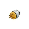 Product Image of Straight Blade Plug, #18-12 Awg 20A, 250V, Armored Vinyl, 6-20P, 2-Pole 3-Wire, 0.25-0.63", 3809-SP