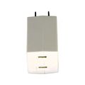Product Image of 3 Outlet Cube Tap, Single Receptacle To 3 Outlets, Box, 15A, 125V, White, 1-15R, Nema 1-15R, 400W-BOX