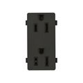 Product Image of Panel Mount/Snap-In Duplex Receptacle, #14-12 Awg 15A, Snap-In, Panel, 125V, Black, 4070-6BK-BU