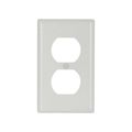 Product Image of Duplex Receptacle Wallplate, 10% Deeper Than Standard Size, White, Thermoset, 1-Gang, 4132W-BOX