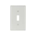 Product Image of Toggle Wallplate, 10% Deeper Than Standard Size, White, Toggle Cutout, Thermoset, Single-Gang, 4134W-BOX