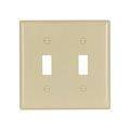 Product Image of Toggle Wallplate, 10% Deeper Than Standard Size, Ivory, Toggle Cutout, Thermoset, 2-Gang, 4139V-BOX
