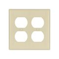 Product Image of Duplex Receptacle Wallplate, 10% Deeper Than Standard Size, Ivory, Toggle Cutout, Thermoset, 4150V-BOX