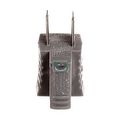 Product Image of Grounding Adapter, Single Outlet, 15A, 125V, Gray, Thermoplastic, 5-15R, Nema 5-15R, 419GY