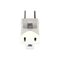 Product Image of Single Outlet Grounding Adapter, Grounding Adapter, 15A, 125V, White, 5-15R, Nema5-15R, 419W