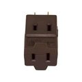 Product Image of 3 Outlet Cube Tap, Single Receptacle To 3 Outlets, Polarized, 15A, 125V, Brown, 1-15R, 4400B-BOX
