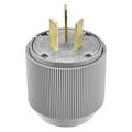 Product Image of Arrow Hart Extra Heavy-DutyAuto Grip Plug, #12-4Awg 50A, 125/250V, Gray w/ Neoprene Gasket, 4524N