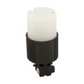 Product Image of Safety Grip Locking Plug, #16-12 Awg, 15A, Commercial, 125V, Back Wiring, Black, White, 4720
