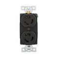 Product Image of Safety Grip Locking Receptacle, #14-10 Awg, 15A, Industrial, 277V, Back And Side Wiring, Black, 4750