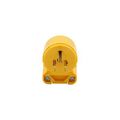 Product Image of Arrow Hart Straight Blade Angled Plug, #18-12 Awg 15A 125V, 5-15P, 2-Pole 3-Wire, 0.25-0.66", 4867AN-SP