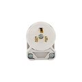 Product Image of Arrow Hart Straight Blade Angled Plug, #18-12 Awg 15A, 125V, White, Vinyl, 5-15P, 2-Pole 3-Wire, 4867ANW-BOX