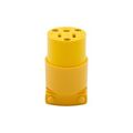 Product Image of Arrow Hart Straight Blade Connector, #18-12 Awg 15A, 125V, Black, Vinyl, 2-Pole 3-Wire, 4887BK-BOX