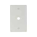 Product Image of Telephone And Coaxial Wallplate, White, 0.375" Hole Cutout, Nylon, Single-Gang, 5128W-BOX