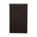 Product Image of Blank Wallplate, Brown, Blank Cutout, Nylon, Single- Gang, Standard, Ed Box, 5129B-BOX
