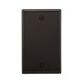Product Image of Blank Wallplate, Black, Blank Cutout, Nylon, Single- Gang, Standard, 5129BK