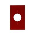 Product Image of Single Receptacle Wallplate, Red, 1.406" Hole Cutout, Nylon, Single- Gang, Standard, Ed Box, 5131RD-BOX