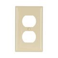 Product Image of Standard Size Duplex Receptacle Wallplate, Ivory, Power Outlet, Nylon, 1, Standard, 5132V