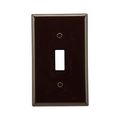 Product Image of Toggle Wallplate, Brown, Toggle Cutout, Nylon, Single- Gang, Standard, Ed Box, 5134B-BOX