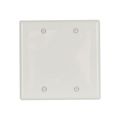 Product Image of Blank Wallplate, White, Blank Cutout, Nylon, Two- Gang, Standard, Ed Box, 5137W-BOX