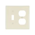 Product Image of Combination Wallplate, Almond, Toggle, Duplex Receptacle Cutout, Nylon, 2- Gang, Standard, 5138A