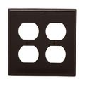 Product Image of Duplex Receptacle Wallplate, Brown, Duplex Receptacle Cutout, Nylon, 2- Gang, Standard, Ed Box, 5150B-BOX
