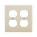 Product Image of Duplex Receptacle Wallplate, Lt. Almond, Duplex Receptacle Cutout, Nylon, 2- Gang, Standard, 5150LA