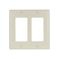 Product Image of Decorator / Gfci Wallplate, Lt. Almond, Decorator Cutout, Nylon, Two- Gang, Standard, 5152LA