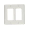 Product Image of Decorator / Gfci Wallplate, White, Decorator Cutout, Nylon, Two- Gang, Standard, Ed Box, 5152W-BOX