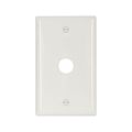Product Image of Telephone And Coaxial Wallplate, White, 0.625" Hole Cutout, Nylon, Single-Gang, 5159W-BOX