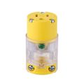 Product Image of Straight Blade Connector, Lighted/Power Indicating, #18-12 Awg 15A, 125V, 2-Pole 3-Wire, 515CLTY-F