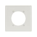 Product Image of Power Outlet And Locking Wallplate, White, 2.47" Hole Cutout, Nylon, 2- Gang, 5169W-BOX