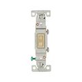 Product Image of Toggle Switch, #14-10 Awg 15A, 120V, Side Wire, Ivory, Load Type: Motor Control, Fan, 1-Pole, 5221-7V-BU