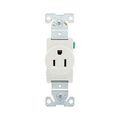 Product Image of Arrow Hart Industrial Single Receptacle, #14-10 Awg 15A 125V, High-Impact Nylon Face, 5261W