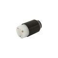 Product Image of Arrow Hart Auto Grip Straight Blade Connector, #18-12 Awg 15A, 125V, 2-Pole 3-Wire, Screw, 5269N