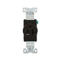 Product Image of Arrow Hart Extra Heavy-Duty Industrial Single Receptacle, #14-10 Awg 20A 125V, Black, 5-20R, 5361BK
