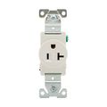 Product Image of Arrow Hart Extra Heavy-Duty Industrial Single Receptacle, #14-10 Awg 20A 125V, White, 5-20R, 5361W