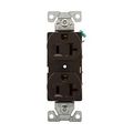 Product Image of Arrow Hart Heavy-Duty Industrial Duplex Receptacle, #14-10 Awg 20A 125V, Brown, 5-20R, Duplex, 5362B