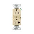 Product Image of Arrow Hart Heavy-Duty Industrial Duplex Receptacle, #14-10 Awg 20A 125V, Ivory, 5-20R, Duplex, 5362V
