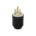 Product Image of Arrow Hart Auto Grip Straight Blade Plug, #16-12 Awg 20A, 125V, 5-20P, 2-Pole 3-Wire, 5366N