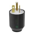 Product Image of Arrow Hart Auto Grip Straight Blade Plug, #16-12 Awg 20A 125V, 5-20P, 2-Pole 3-Wire, 0.33-0.66", 5366NHG