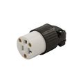 Product Image of Arrow Hart Ultra Grip Straight Blade Connector, #16-12 Awg, 20A, Industrial, 125V, Back Wire, 5369