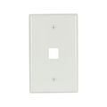 Product Image of Modular Wallplate, 1 Port Modular, Midsize, Wh, 5510W-MSP